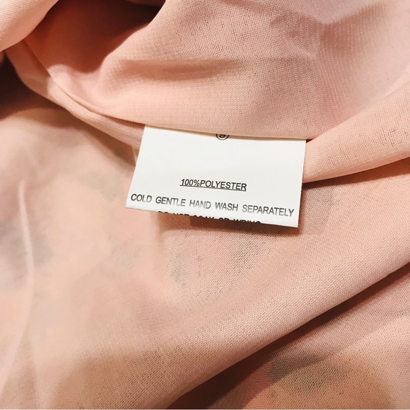 Saints + Secrets Pink Floral Wrap Flutter Sleeve Mini Dress Sz S - Picture 8 of 11